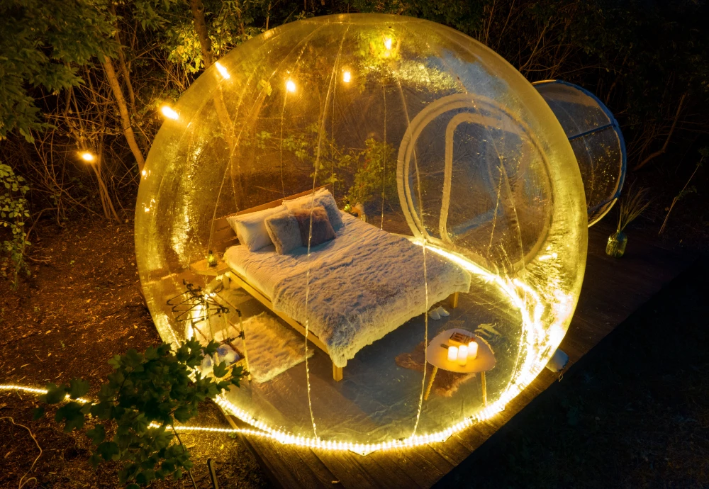 outdoor garden bubble tent